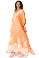 Sakkas Tacy Women's Casual Boho Summer Maxi Dress Caftan Kaftan Cover-up LougeWear