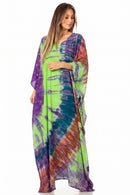 Sakkas Catia Women's Boho Casual Long Maxi Caftan Dress Kaftan Cover-up LougeWear