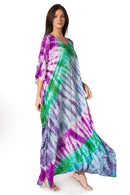 Sakkas Catia Women's Boho Casual Long Maxi Caftan Dress Kaftan Cover-up LougeWear