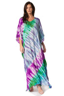 Sakkas Catia Women's Boho Casual Long Maxi Caftan Dress Kaftan Cover-up LougeWear
