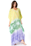 Sakkas Catia Women's Boho Casual Long Maxi Caftan Dress Kaftan Cover-up LougeWear