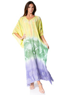 Sakkas Catia Women's Boho Casual Long Maxi Caftan Dress Kaftan Cover-up LougeWear
