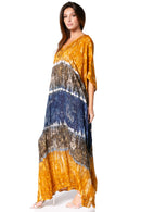 Sakkas Catia Women's Boho Casual Long Maxi Caftan Dress Kaftan Cover-up LougeWear