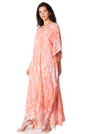 Sakkas Catia Women's Boho Casual Long Maxi Caftan Dress Kaftan Cover-up LougeWear