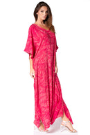 Sakkas Catia Women's Boho Casual Long Maxi Caftan Dress Kaftan Cover-up LougeWear