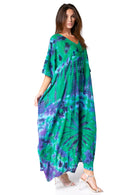 Sakkas Catia Women's Boho Casual Long Maxi Caftan Dress Kaftan Cover-up LougeWear