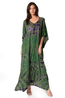 Sakkas Catia Women's Boho Casual Long Maxi Caftan Dress Kaftan Cover-up LougeWear