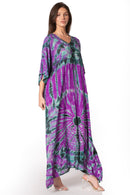 Sakkas Catia Women's Boho Casual Long Maxi Caftan Dress Kaftan Cover-up LougeWear