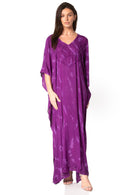 Sakkas Catia Women's Boho Casual Long Maxi Caftan Dress Kaftan Cover-up LougeWear