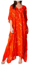 Sakkas Catia Women's Boho Casual Long Maxi Caftan Dress Kaftan Cover-up LougeWear