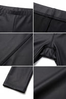 Sakkas Footless Ultra Slim Fit Matte Liquid Wet Look Leggings