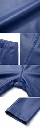 Sakkas Footless Ultra Slim Fit Matte Liquid Wet Look Leggings