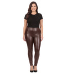 Sakkas Footless Ultra Slim Fit Matte Liquid Wet Look Leggings