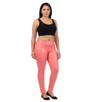Sakkas Footless Ultra Slim Fit Matte Liquid Wet Look Leggings