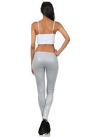 Sakkas Footless Ultra Slim Fit Matte Liquid Wet Look Leggings