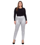 Sakkas Footless Ultra Slim Fit Matte Liquid Wet Look Leggings