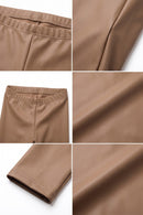 Sakkas Footless Ultra Slim Fit Matte Liquid Wet Look Leggings