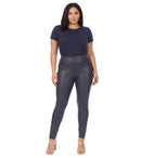 Sakkas Footless Ultra Slim Fit Matte Liquid Wet Look Leggings