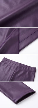 Sakkas Footless Ultra Slim Fit Matte Liquid Wet Look Leggings