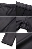 Sakkas Footless Ultra Slim Fit Matte Liquid Wet Look Leggings
