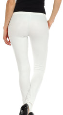 Sakkas Footless Ultra Slim Fit Matte Liquid Wet Look Leggings
