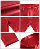 Sakkas Women's Shinny Metallic Bike Shorts Stretchy Unisex - Made in USA