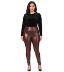 Sakkas Matte Liquid High Waist Stretch Leggings - Made in USA