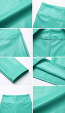 Sakkas Matte Liquid High Waist Stretch Leggings - Made in USA