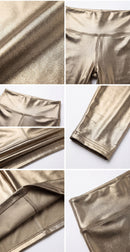 Sakkas Matte Liquid High Waist Stretch Leggings - Made in USA