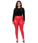 Sakkas Matte Liquid High Waist Stretch Leggings - Made in USA