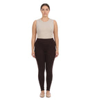 Sakkas Cotton Blend Solid Color Footless Stretch Leggings - Made in USA