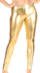 Sakkas Footless Liquid Wet Look Shiny Metallic Stretch Leggings