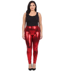 Sakkas Footless Liquid Wet Look Shiny Metallic Stretch Leggings