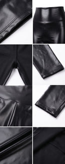 Sakkas Shiny Liquid Metallic High Waist Stretch Leggings - Made in USA
