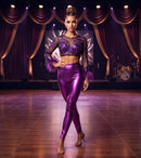 Sakkas Shiny Liquid Metallic High Waist Stretch Leggings - Made in USA