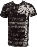 Royalty Dragon Short Sleeve Crew Neck Cotton Mens Fashion T-Shirt ( 2 Colors )#color_Black