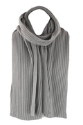 Sakkas Ellington Unisex Knit Scarf#color_RibbedKnitCharcoal