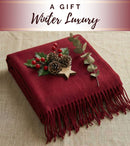 Sakkas Booker Cashmere Feel Solid Colored Unisex Winter Scarf With Fringe