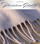 Sakkas Booker Cashmere Feel Solid Colored Unisex Winter Scarf With Fringe