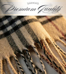 Sakkas Booker Cashmere Feel Solid Colored Unisex Winter Scarf With Fringe