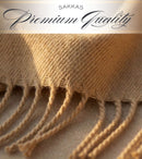 Sakkas Booker Cashmere Feel Solid Colored Unisex Winter Scarf With Fringe