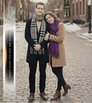 Sakkas Booker Cashmere Feel Solid Colored Unisex Winter Scarf With Fringe