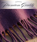 Sakkas Booker Cashmere Feel Solid Colored Unisex Winter Scarf With Fringe