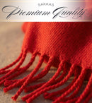 Sakkas Booker Cashmere Feel Solid Colored Unisex Winter Scarf With Fringe