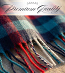 Sakkas Booker Cashmere Feel Solid Colored Unisex Winter Scarf With Fringe