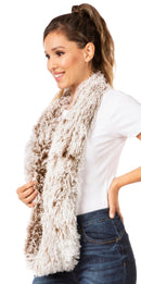Sakkas Abhy  Soft Fall Winter Furry Infinity Wrap Scarf
