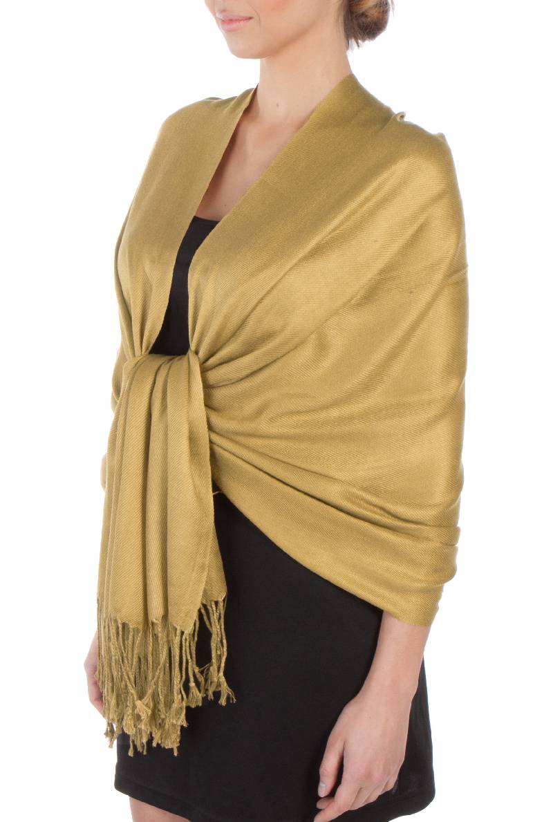 Sakkas Large Soft Silky Pashmina Shawl Wrap Scarf Stole in Solid Colors