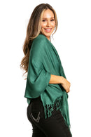 Sakkas 78" X 28" Rayon from Bamboo Soft Solid Pashmina Feel Shawl / Wrap / Stole