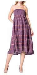 Sakkas Lace and Ribbon Peasant Boho Skirt#color_A-Black