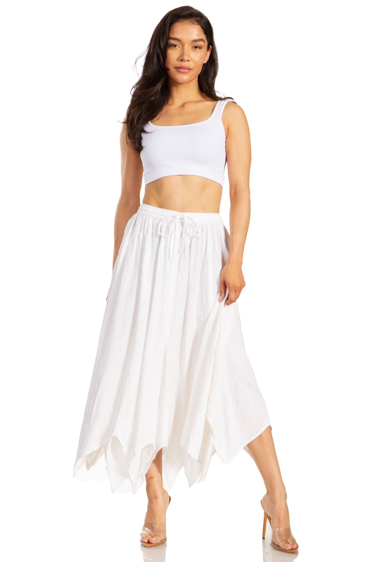 Sakkas Emery Womens Vintage Retro Maxi Rayon Embroidered